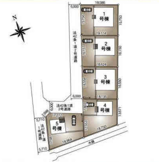 【区画図】 | 加須市北下新井第6　新築戸建　全5棟　2号棟