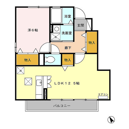 ローズコートＳの間取り