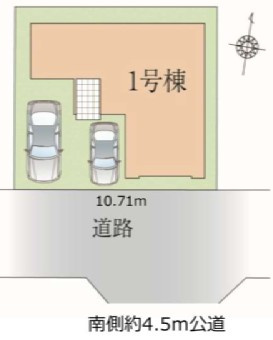 新座市石神5丁目　新築一戸建　西武池袋線　東久留米の区画図