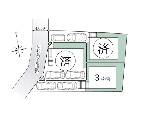 【区画図】 | ご家族様のプライベート空間が確保できる素敵な間取りです。また敷地ゆったりですので、おうち時間を楽しむのにもぴったりですね♪