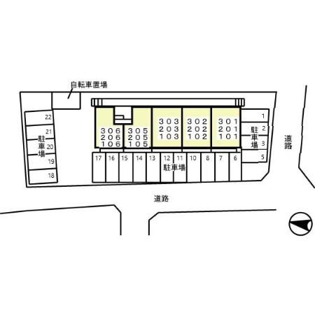 花花五番館の区画図