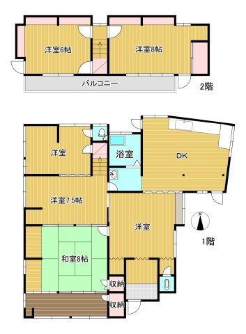 山祗町一戸建の間取り
