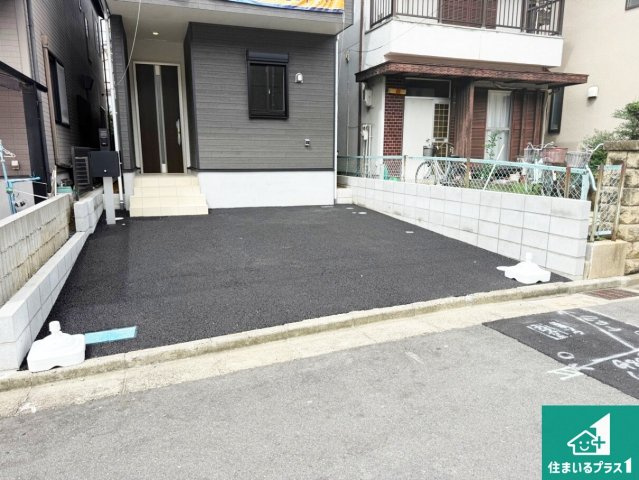 ♦八尾市二俣　第1期　新築一戸建ての駐車場|駐車スペース！散水栓があるので、こまめに愛車を洗えます！