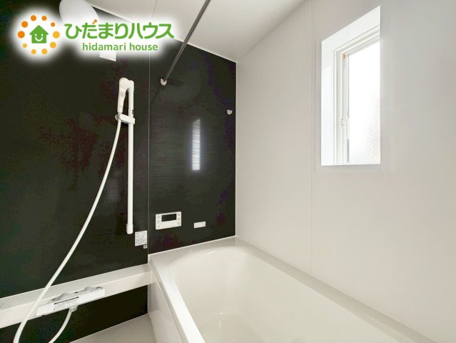 いわき市平谷川瀬第2　新築戸建　1号棟の浴室|大人が足を伸ばしても十分な広さ！一人でゆっくりくつろぐ時間も大切です！