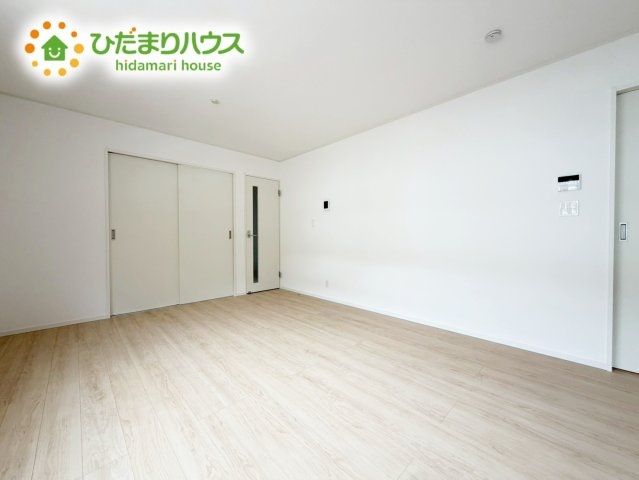 いわき市平谷川瀬第2　新築戸建　1号棟の居間・リビング|お子様が元気に遊べる広々としたリビングです。