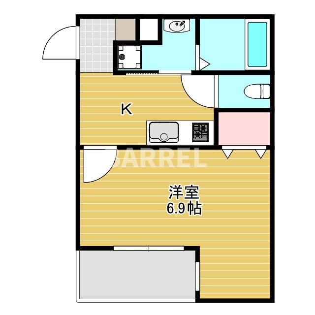 ALEGRIA姫島Ⅱの間取り
