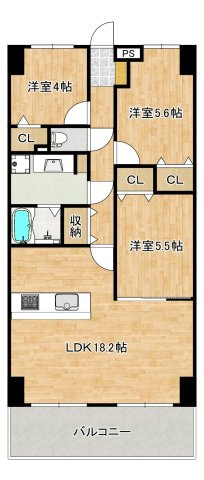 ファミール堺パートⅡの間取り|新規リノベージョン物件！令和８年８月下旬完成予定♪綺麗なお家で気持ちのいい新生活をここではじめませんか♪
