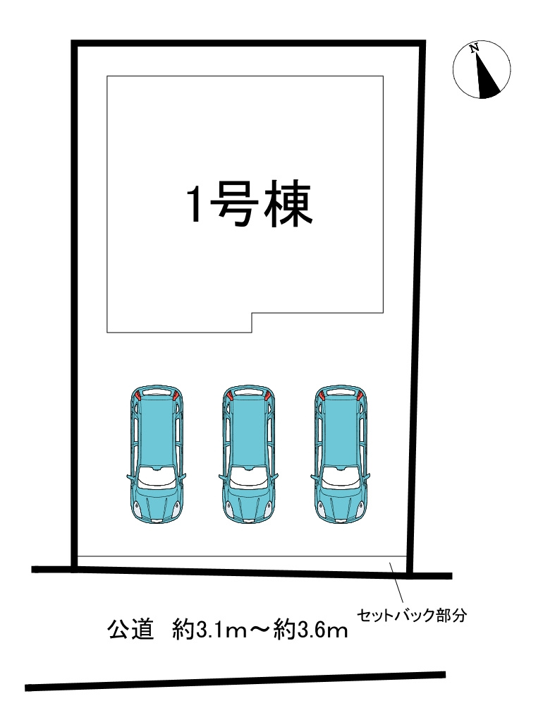 常滑市大野町7丁目　全1棟の区画図|全1区画分譲地♪