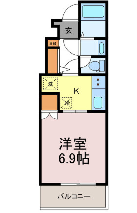 ピース北河原町A棟の間取り