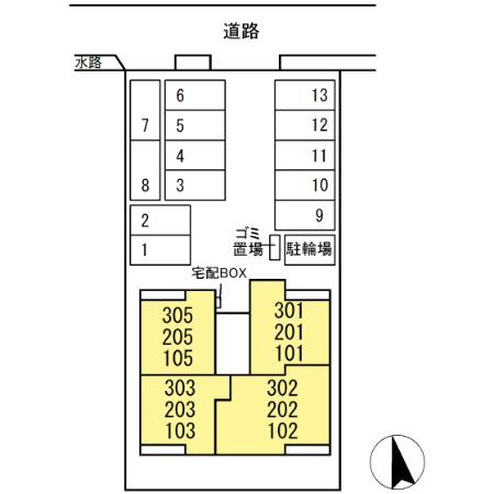 D-residence川口3丁目Eの区画図