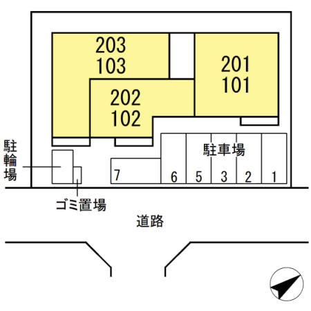 グランデールおおたかの森の区画図