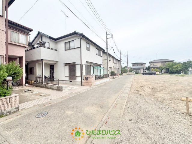 幸手市上高野第9　新築一戸建て　02　クレイドルガーデンの前面道路含む現地写真|2026年6月2日　撮影