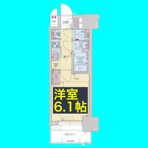 プレサンス太閤通駅前デュプルの間取り