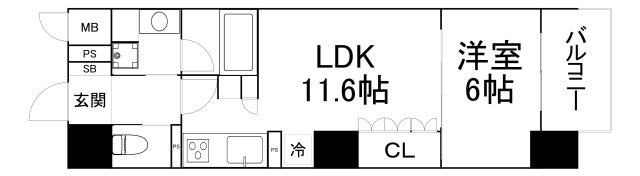 【間取り】 | リーガル南久宝寺Ⅱ