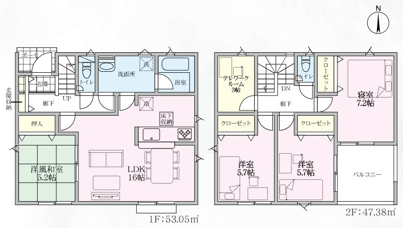 Cradle garden　本庄市児玉町上真下第2の間取り|図面と現況が異なる場合、現況を優先とします。