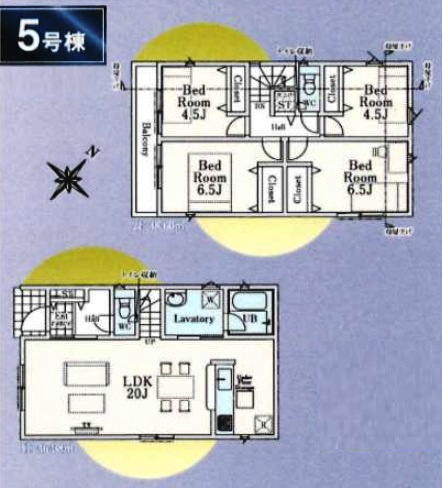 清瀬市下宿1丁目・全9棟　新築一戸建　5号棟