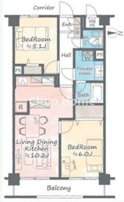 ライオンズマンション亀有第6の間取り|新規リノベーションマンション。安心のアフターサービス保証付きですのでご購入後も安心して暮らせます。