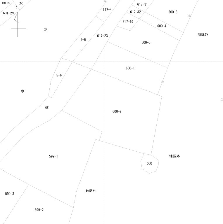 真庭市蒜山土地の土地図