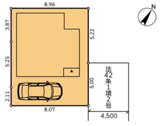 【区画図】 | 売戸建　藤沢市稲荷1丁目 | 配置図