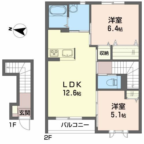 カサベルデＭの間取り