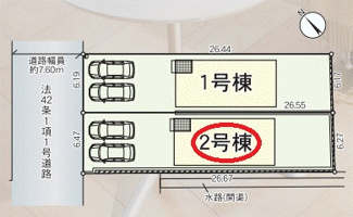 【区画図】 | クレイドルガーデン守山市川田町第１ | 区画図