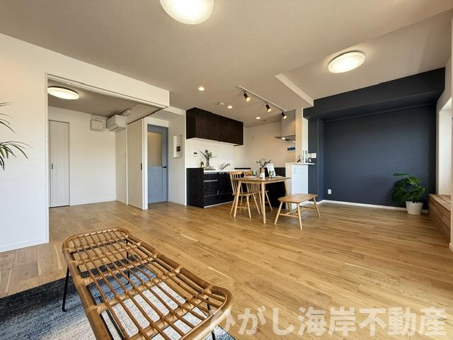 オーベル湘南緑が浜のダイニング|新規リフォーム完了！　16.4帖　LDK