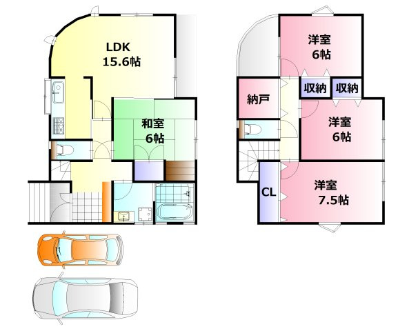 【間取り】 | 五月が丘4丁目戸建