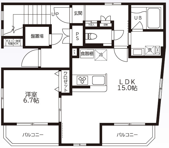Bienfait入谷の間取り