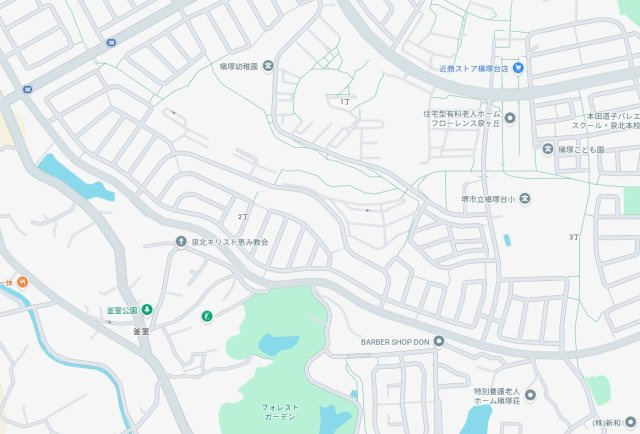 堺市南区槇塚台　第3期　新築一戸建ての地図
