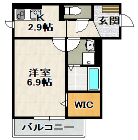 コートドール逆瀬川の間取り