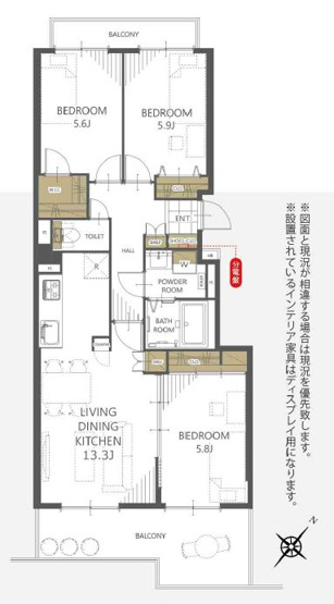 【間取り】 | メゾンドルチェ拾参番館