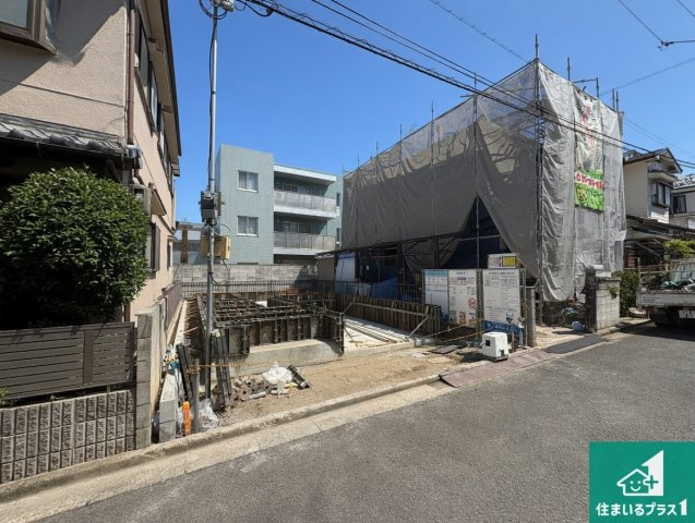 藤井寺市大井　新築一戸建ての外観|現在建築中！落ち着いた街並みで新生活を始めることが出来そう！周辺の物件も併せてご紹介させて頂きます！