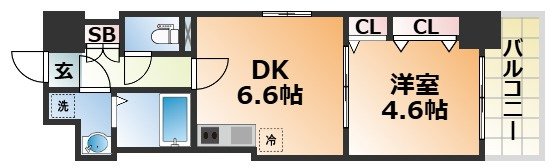 レシオス神戸クラルスの間取り