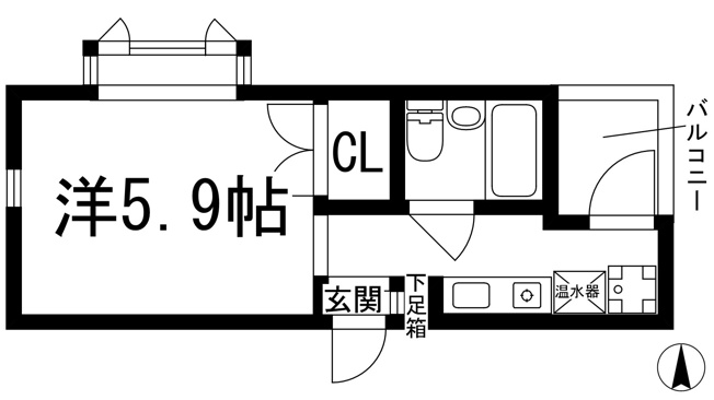 【間取り】 | アメニティハイツ上ケ原壱番館