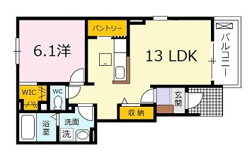 フォレスト　光　Ⅱの間取り