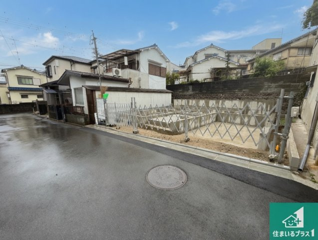 藤井寺市青山　新築一戸建ての外観|周辺は落ち着いた街並みの住宅地！子育てがしやすい住環境です！まだ未完成ですが、現地でしかわからない事もございます。是非一度ご覧ください。