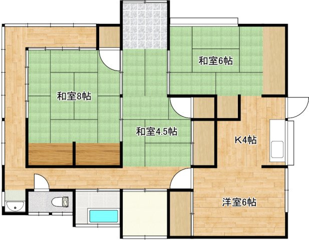 若葉町一戸建の間取り
