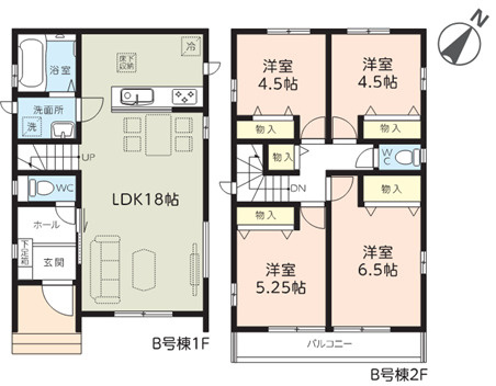 千葉市若葉区桜木北一丁目　新築分譲住宅B号棟