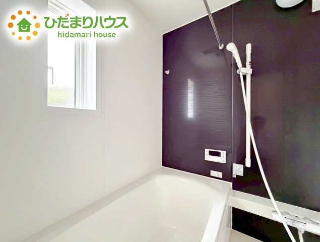 いわき市平谷川瀬第2　新築戸建　3号棟の浴室|何歳まで一緒に入ってくれるだろうか・・・。
広いお風呂は、お子様と一緒に入るバスタイムがより楽しくなります。