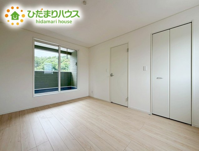 いわき市平谷川瀬第2　新築戸建　3号棟の洋室|7.8帖の主寝室！十分な広さがあるので、大切なプライベート空間を素敵に演出できます♪