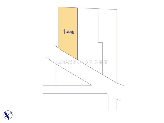 久喜市栗原　新築一戸建て　01の区画図|全３棟