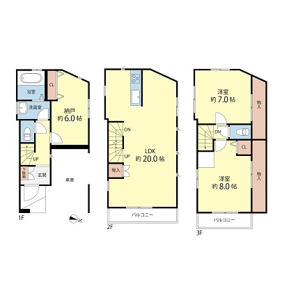 山王４－２０戸建の間取り