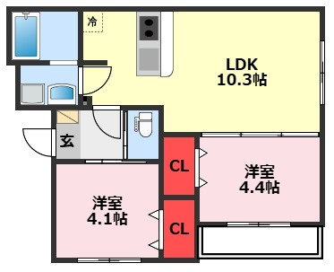 KEIAI RESIDENCE 豊四季Ⅱの間取り