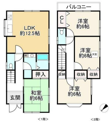 山電　江井ヶ島駅徒歩13分　大久保町江井島　中古戸建の間取り