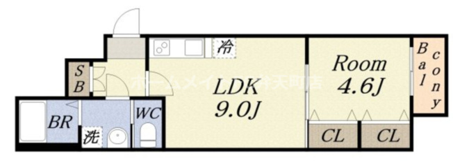 【間取り】 | H-maison大正Ⅵ