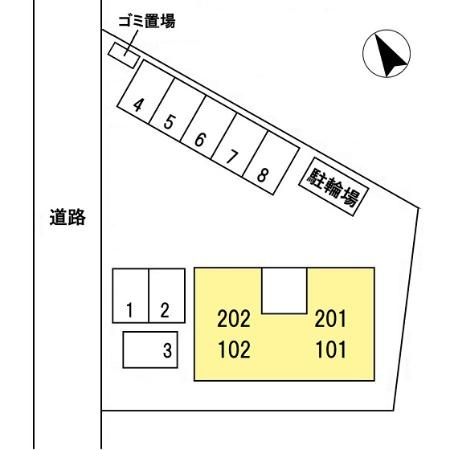 ウエストヴィラ宇部の区画図