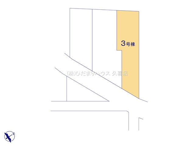 久喜市栗原　新築一戸建て　03の区画図|全３棟