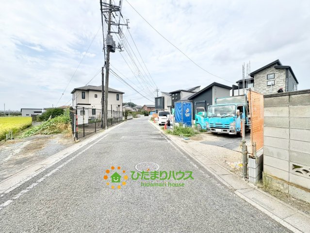 久喜市栗原　新築一戸建て　03の前面道路含む現地写真|2026/08/21　撮影