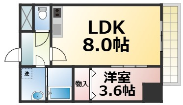 【間取り】 | クローバー・レジデンス玉造　仲介手数料無料