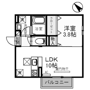 サニーコートA棟の間取り